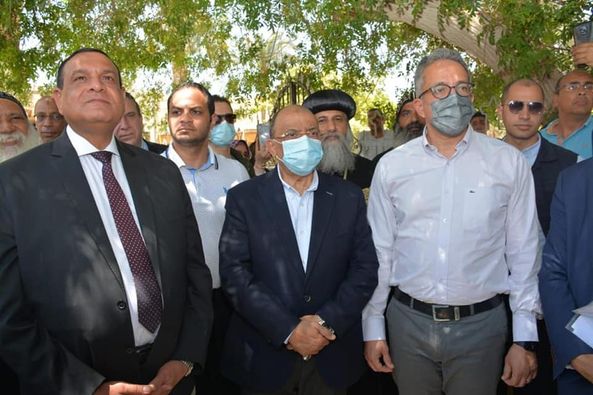 بالصور..وزيرا التنمية المحلية والسياحة والآثار ومحافظ البحيرة يفتتحون مسار العائلة المقدسة بوادي النطرون