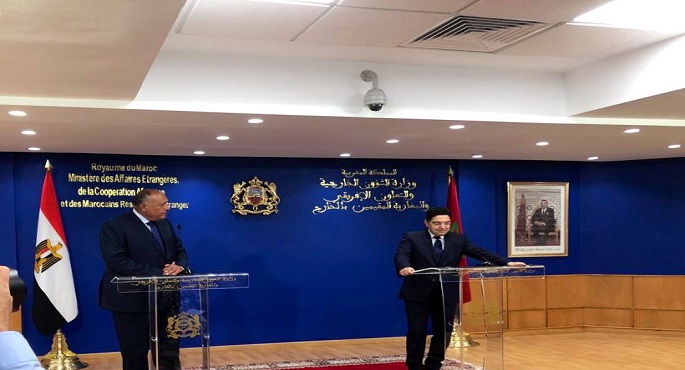 شكري : تنسيق مصري مغربي لمواجهة التحديات المشتركة وتعزيز العلاقات