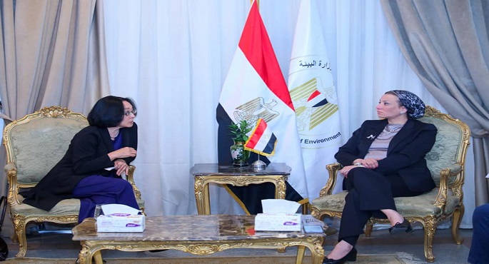 بالصور.. وزيرة البيئة تلتقى الممثل الخاص للأمين العام للأمم المتحدة للحد من مخاطر الكوارث