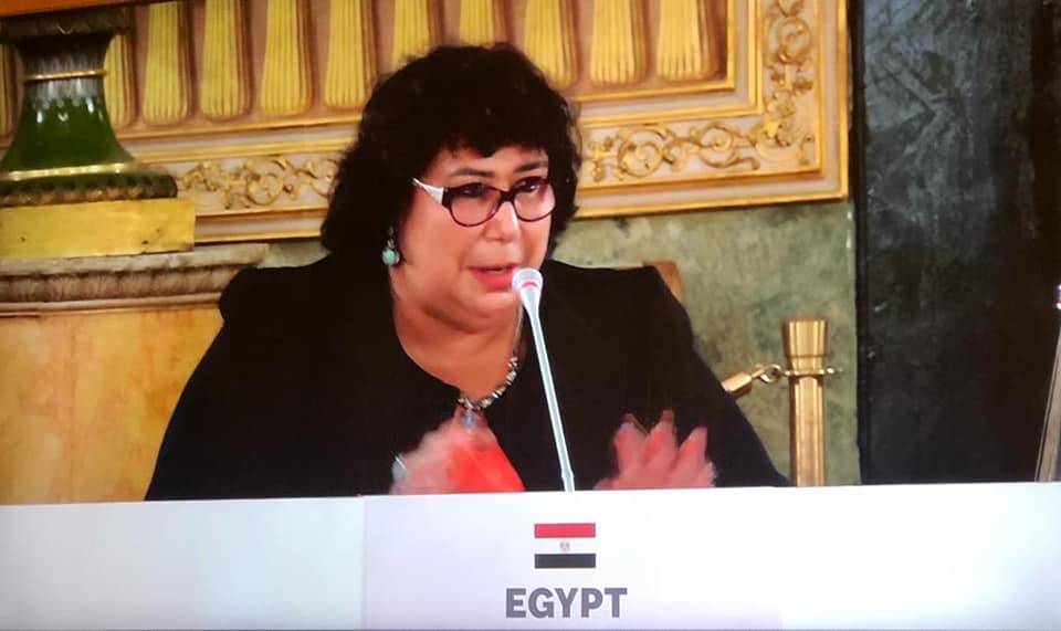 وزيرة الثقافة تستعرض جهود مصر لدعم الإبداع ورعاية الموهوبين بمؤتمر نابولي لوزراء الثقافة بالمنطقة الاورومتوسطية