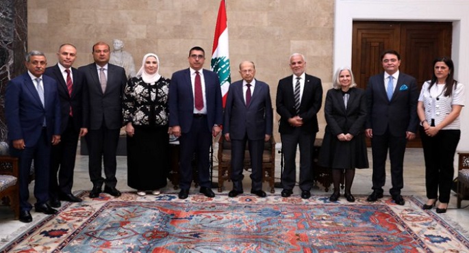 الرئيس اللبناني: نتطلع لدعم الأشقاء العرب لتوطيد الأمان الاجتماعي خلال الظروف الصعبة التي نجتازها