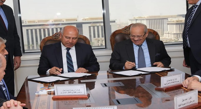 بالصور .. وزارة النقل توقع مذكرة تفاهم مع الشركة الوطنية لإدارة الموانئ
