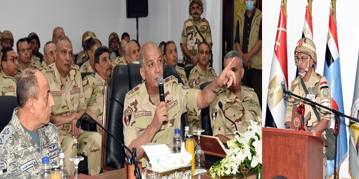 بالصور .. وزير الدفاع يشهد المرحلة الرئيسية لمشروع مراكز القيادة الإستراتيجي التعبوي التخصصي لإدارة الحرب الكيميائية “غريب – 8”