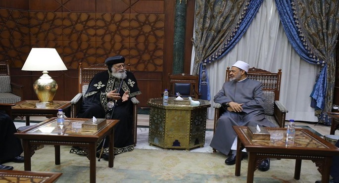 بالصور.. الإمام الأكبر يستقبل البابا تواضروس للتهنئة بقرب حلول عيد الأضحى المبارك