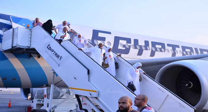 بدء الجسر الجوي بين مصر والسعودية لنقل حجاج القرعة إلى الأراضي المقدسة اليوم
