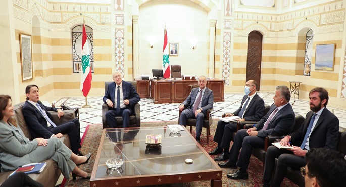 لبنان يبلغ الوسيط الأمريكي موقفه الموحد من ترسيم الحدود البحرية مع إسرائيل