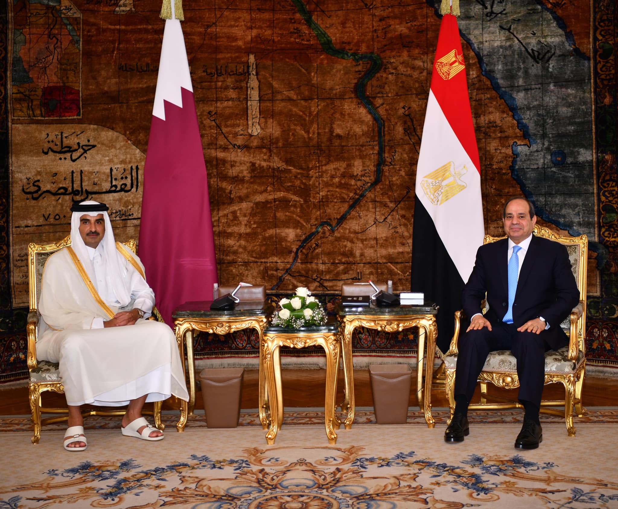 الرئيس السيسي : زيارة أمير قطر تجسد ما تشهده العلاقات المصرية القطرية من تقدم .. وترسخ لمسار تطوير العلاقات الثنائية بين البلدين