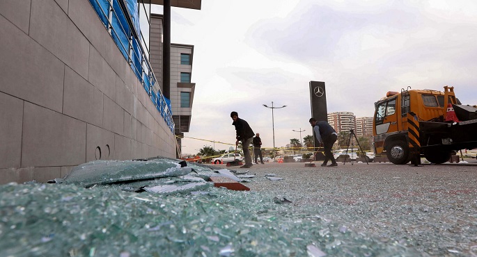هجوم بطائرة مسيرة يستهدف القنصلية الأمريكية في أربيل بالعراق