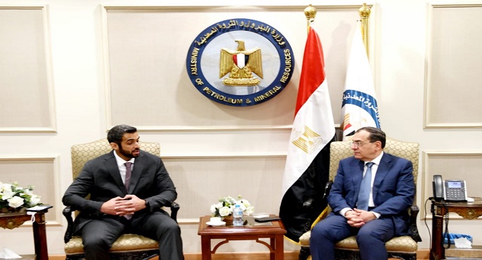 الملا يبحث مع رئيس “مبادلة” الإماراتية فرص زيادة استثمارات الشركة في مصر