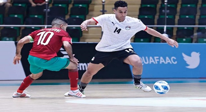منتخب مصر يخسر من المغرب ويودع كأس العرب لكرة الصالات