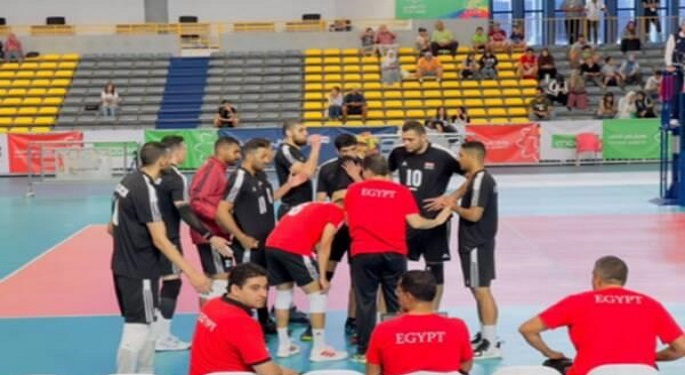 منتخب رجال الطائرة يهزم مقدونيا وينتظر هدية إيطاليا للتأهل بدورة البحر المتوسط