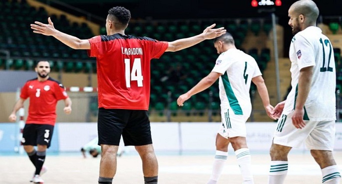 منتخب مصر يفوز على موريتانيا 3-2 ويتأهل لنصف نهائي كأس العرب لكرة القدم للصالات