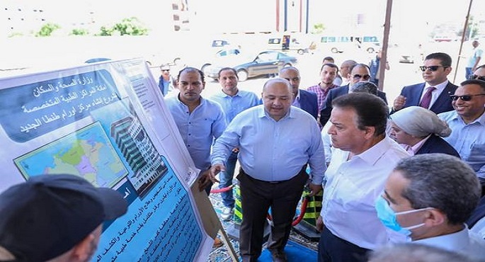 بالصور.. خالد عبدالغفار يضع حجر الأساس لمستشفى مركز أورام طنطا الجديد بتكلفة مليار و62 مليون جنيه