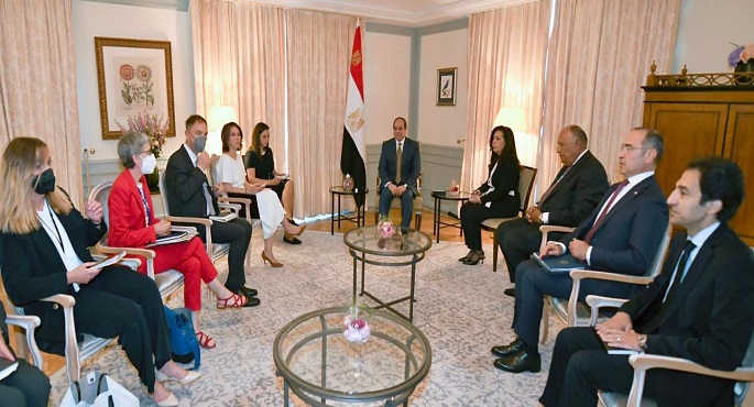 الرئيس السيسي يؤكد حرص مصر على تدعيم الشراكة الاستراتيجية الممتدة مع ألمانيا