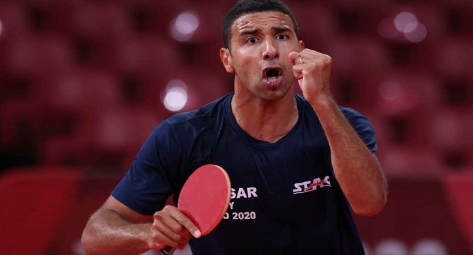 عمر عصر يتأهل إلى دور “16” ببطولة بودابست لتنس الطاولة