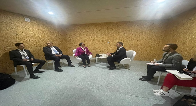 بالصور .. وزيرة البيئة تعقد لقاءات ثنائية مع عدد من وزراء البيئة في العالم