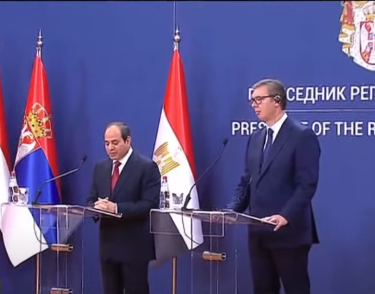 الرئيس السيسي يؤكد اعتزاز مصر بالعلاقات التاريخية الممتدة مع صربيا