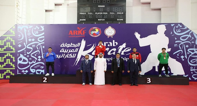 بالصور .. وزير الرياضة يتابع البطولة العربية للكاراتيه الثالثة عشر للكبار المقامة بإستاد القاهرة