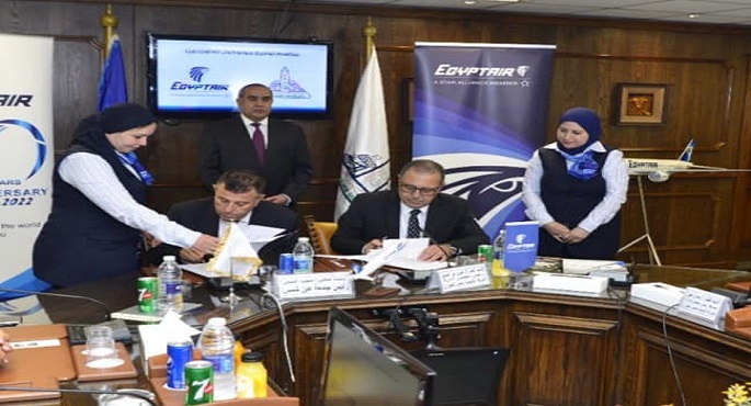 وزير الطيران المدني يشهد توقيع بروتوكول تعاون بين مصرللطيران وجامعة عين شمس