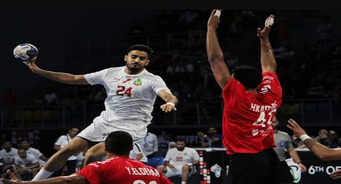 فوز المغرب على غينيا لتتأهل لنصف نهائي كأس الأمم الأفريقية لكرة اليد للرجال بالقاهرة