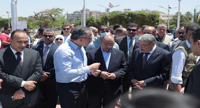 بالصور.. وزيرا التنمية المحلية والآثار ومحافظ المنيا يفتتحون المرحلة الرابعة والأخيرة من تطوير كورنيش النيل