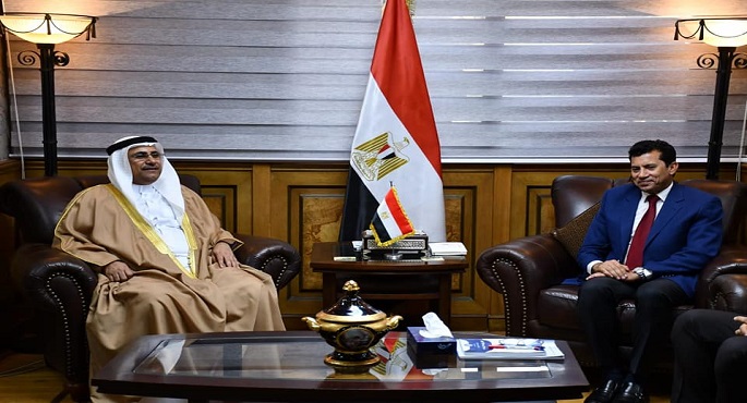 بالصور.. وزير الرياضة يبحث مع رئيس البرلمان العربي فتح آفاق التعاون المشترك