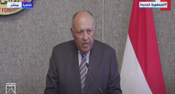 شكري : الاضطرابات التى حدثت بليبيا تعد مؤشرا لعدم رضاء قطاعات عريضة من الشعب