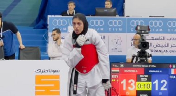 3 فضيات وبرونزية لمصر في رفع الأثقال والتايكوندو والفروسية بدورة البحر المتوسط