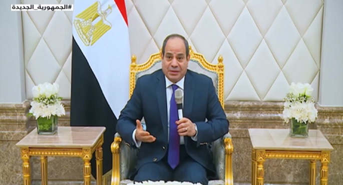 الرئيس السيسي يشهد افتتاح محطة عادلي منصور المركزية والقطار الكهربائي
