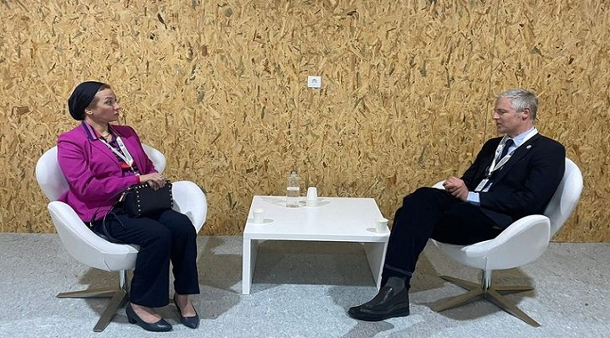 وزيرة البيئة تبحث مع اللورد البريطاني جولد سميث الاستعدادات لمؤتمر COP 27