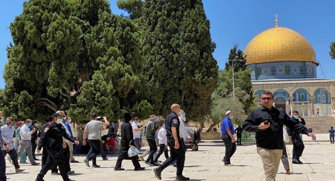 عشرات المُستوطنين الإسرائيليين يقتحمون الأقصى بحماية شرطة الاحتلال