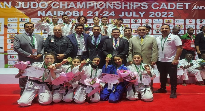 منتخب الجودو يحصد ذهبية الفرق في البطولة الأفريقية للشباب