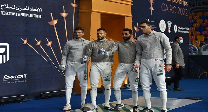 منتخب سلاح السيف للرجال يحقق المركز السادس ببطولة العالم بالقاهرة