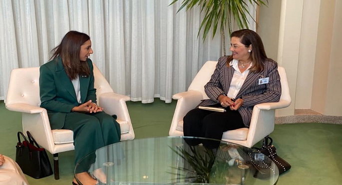 وزيرة التخطيط تبحث سبل التعاون مع وزيرة التنمية المستدامة البحرينية