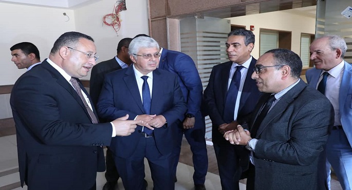بالصور .. وزير التعليم العالي ورئيس جامعة الإسكندرية يتفقدان جامعة الإسكندرية الأهلية