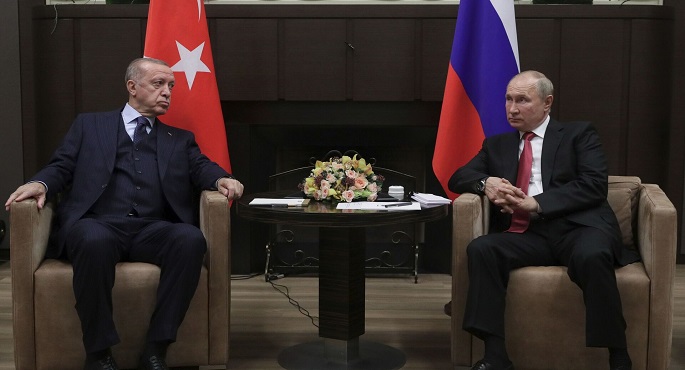 أردوغان يعرض على بوتين المساهمة فى السلام بأوكرانيا.. ويشدد على ضمان وحدة سوريا
