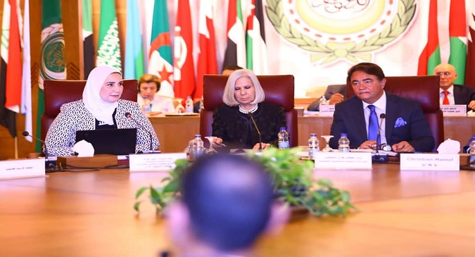 بالصور..وزيرة التضامن تشارك في إطلاق الاستراتيجية العربية لدعم العمل التطوعي لجامعة الدول العربية