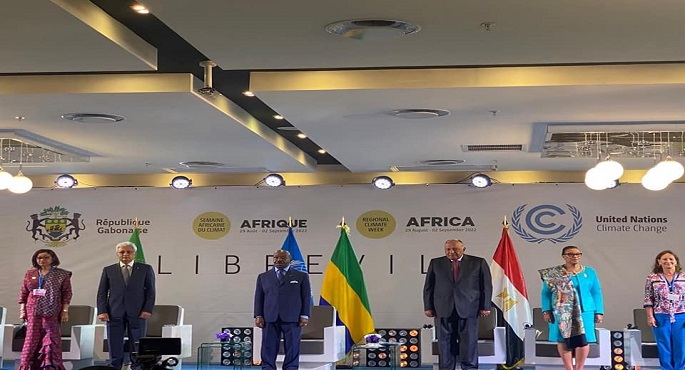 بالصور..وزير الخارجية يشارك في أسبوع المناخ لإفريقيا بالجابون