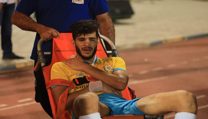 التشخيص المبدئي يكشف إصابة مدافع الإسماعيلى محمد نصر بكسر في الترقوة