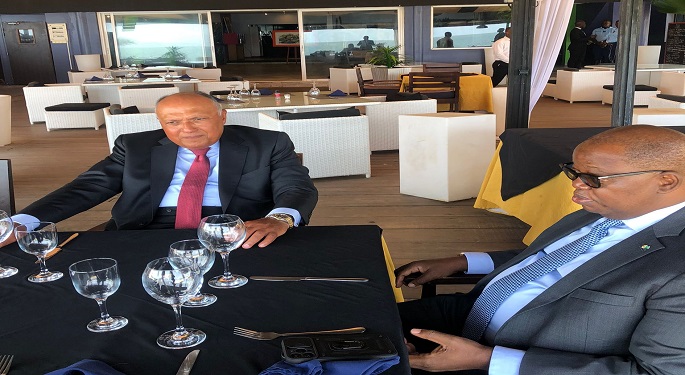 وزير الخارجية يبحث مع نظيره الجابوني القضايا ذات الاهتمام المشترك