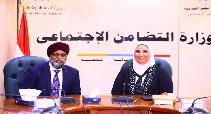بالصور.. وزيرة التضامن تبحث مع وزير التنمية الدولية الكندي سبل التعاون الثنائي في مختلف المجالات