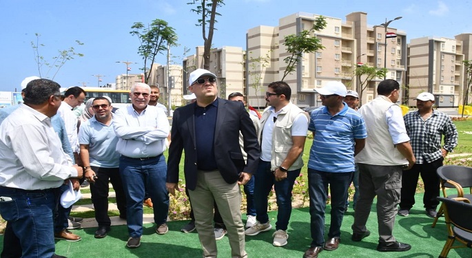 بالصور.. وزير الإسكان يتابع معدلات تنفيذ المشروعات بمدينة المنصورة