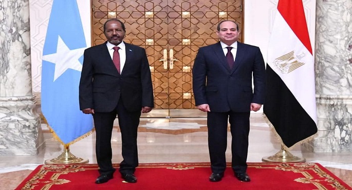 الرئيس السيسي يتلقى اتصالا هاتفيا من نظيره الصومالي