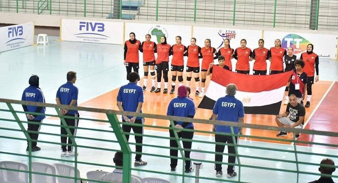 منتخب شابات الطائرة يواجه المغرب اليوم بنصف نهائى أفريقيا بتونس