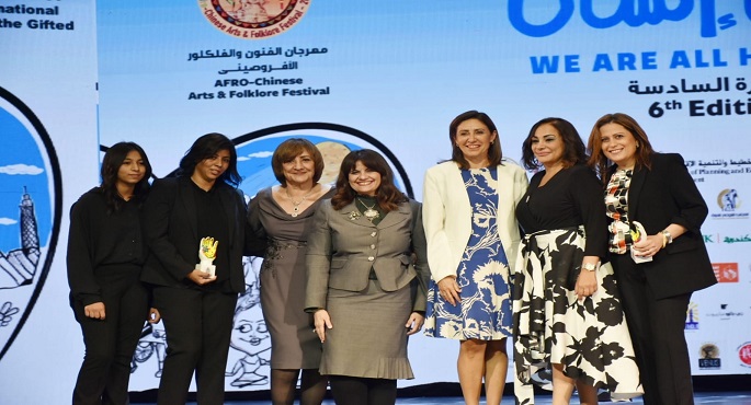 بالصور .. وزيرة الهجرة تشارك في فعاليات ملتقى أولادنا لفنون ذوي القدرات الخاصة