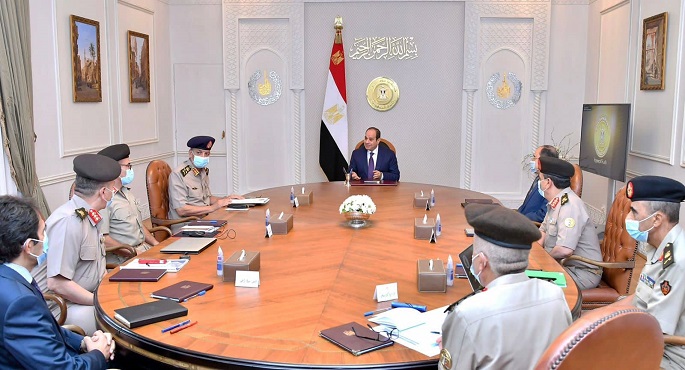 الرئيس السيسي يتابع الموقف التنفيذي للمشروع القومي للإنتاج الزراعي واستصلاح الأراضي في منطقة توشكى