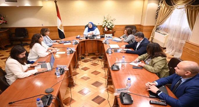 بالصور.. وزيرة التضامن تبحث مع المنسق المقيم للأمم المتحدة في مصر أوجه التعاون