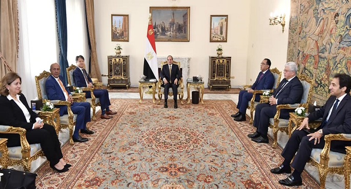 الرئيس السيسي يستقبل مدير عام المنظمة العالمية للملكية الفكرية “وايبو”