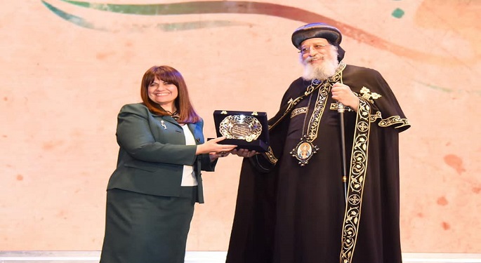 بالصور.. وزيرة الهجرة تشهد احتفالية “بنت الملك” بحضور البابا تواضروس ومفتي الجمهورية