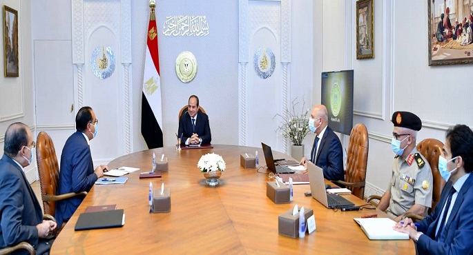 الرئيس السيسي يتابع الموقف التنفيذي لمشروعات وزارة النقل